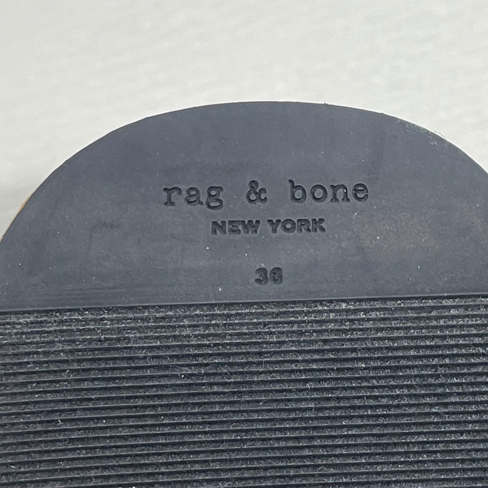 Rag & Bone Parqe Black Padded Neoprene Cork Platform Slide Sandals Size 36 Us 6 View 5